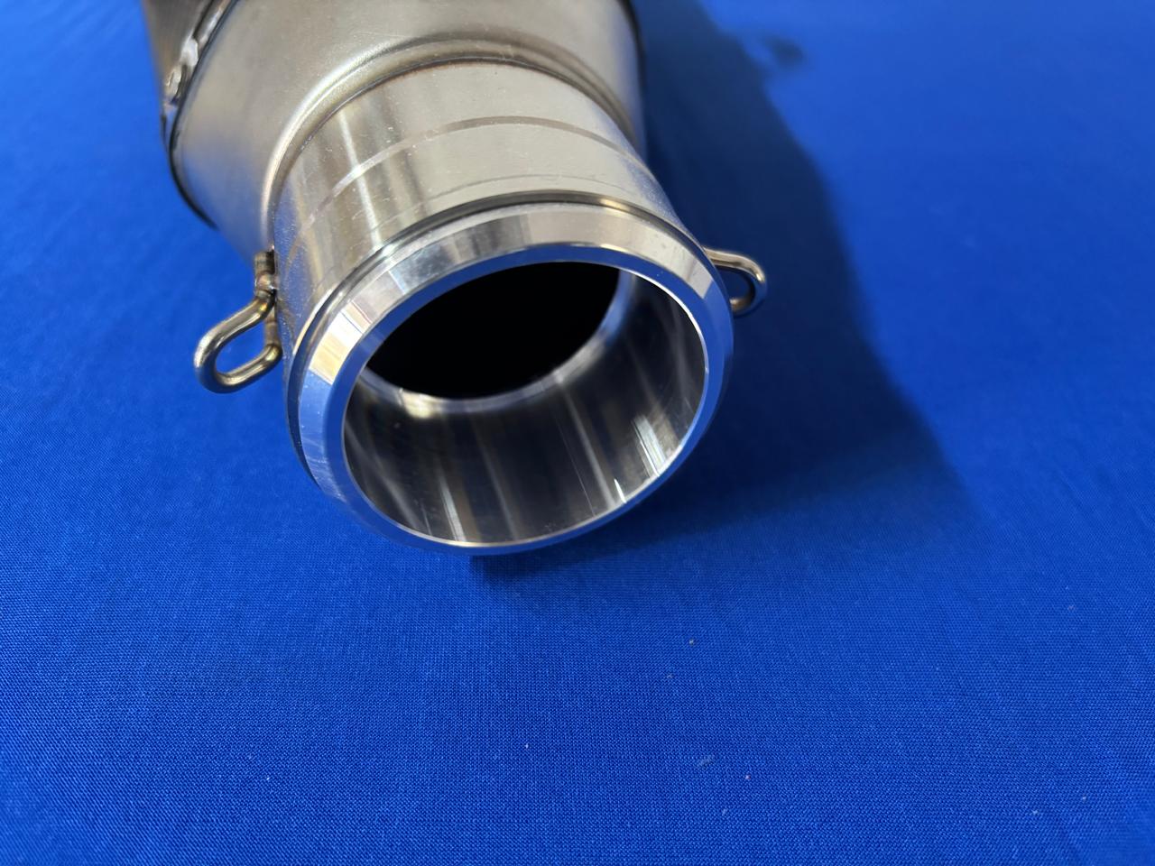 R11 Double Hole Carbon Fiber Motorcycle Exhaust Pipe - Ref #6 - Image 2