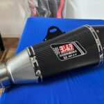 R11 Double Hole Carbon Fiber Motorcycle Exhaust Pipe