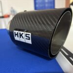 HKS Universal Exhaust Tip – Black Carbon & Steel